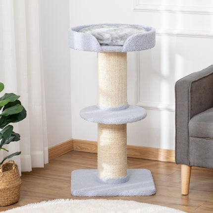 PAWROOM - Klösträd med sisal för klös och aktivitet i hemmet, blå, 91 cm