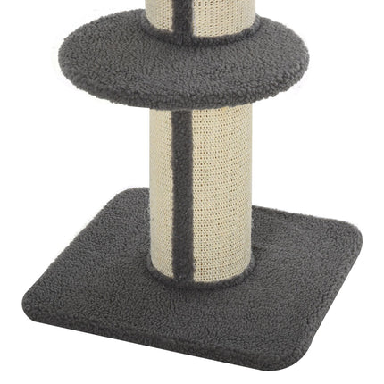 PAWROOM - Klösträd med sisal för klös och aktivitet i hemmet, grå, 91 cm