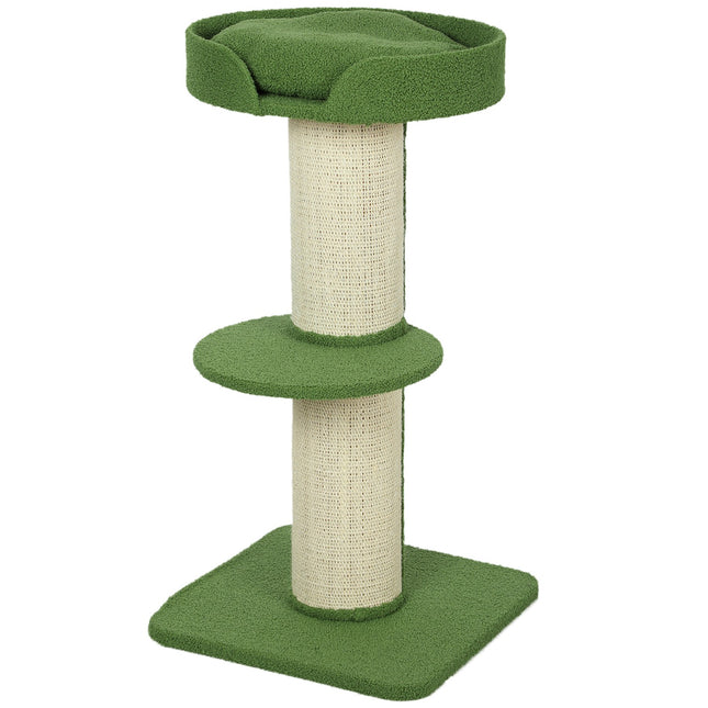 PAWROOM - Klösträd med sisal för klös och aktivitet i hemmet, grön, 91 cm