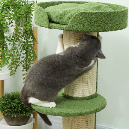 PAWROOM - Klösträd med sisal för klös och aktivitet i hemmet, grön, 91 cm
