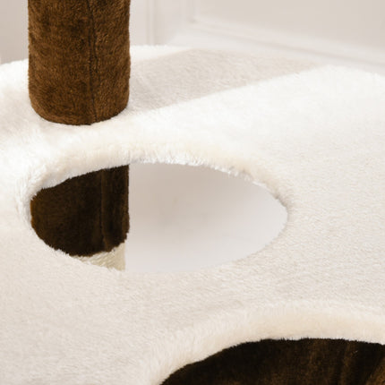PAWROOM - Klösträd med sisal och hängmatta, creme/brun, 153 cm