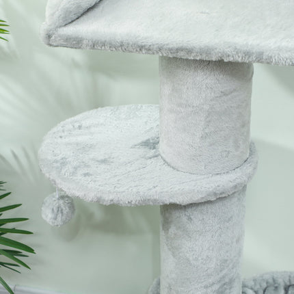 PAWROOM - Klösträd med sisal och hängmatta, ljusgrå/cremevit, Ø48×103,5 cm