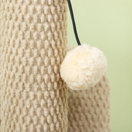 PAWROOM - Klösträd med sisal och leksak, ljusbrun/cremevit, 54 cm
