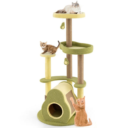 PAWROOM - Klösträd med sisal och liggplattform, 125 cm, PV10258GN
