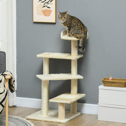 PAWROOM - Cat scratching post, sisal columns, beige, 50x50x100 cm