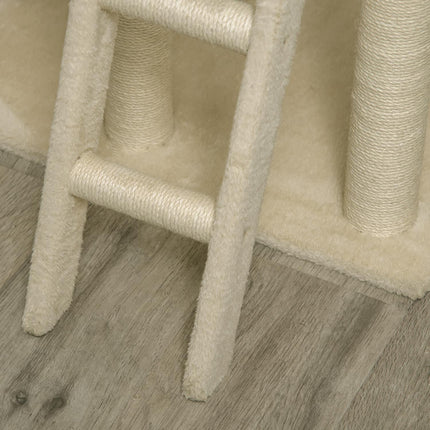 PAWROOM - Klösträd med sisal och liggplattform, beige/brun, 130 cm