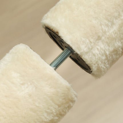 PAWROOM - Klösträd med sisal och liggplattform, cremevit, 225–275 cm