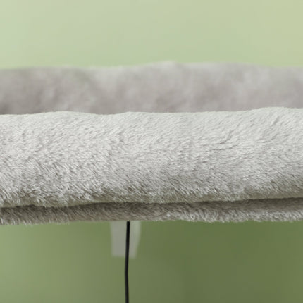 PAWROOM - Klösträd med sisal och liggplattform, ljusgrå/cremevit, 132 cm