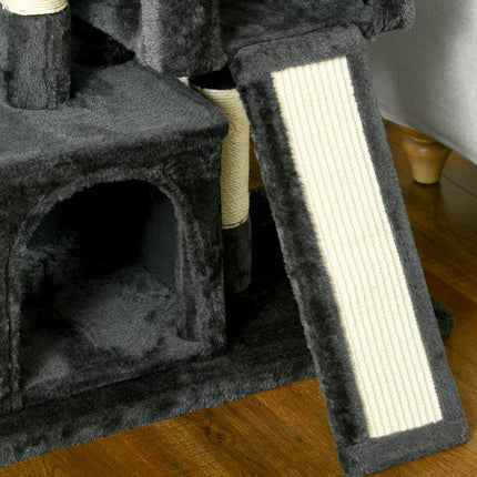 PAWROOM - Klösträd med sisal och liggplattform, mörkgrå, 83 cm