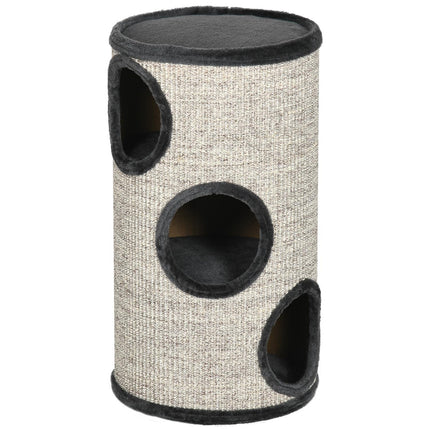 PAWROOM - Klöstunna för kattens klös och vilostunder, grå, Ø38×70 cm