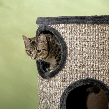 PAWROOM - Klöstunna för kattens klös och vilostunder, grå, Ø38×70 cm