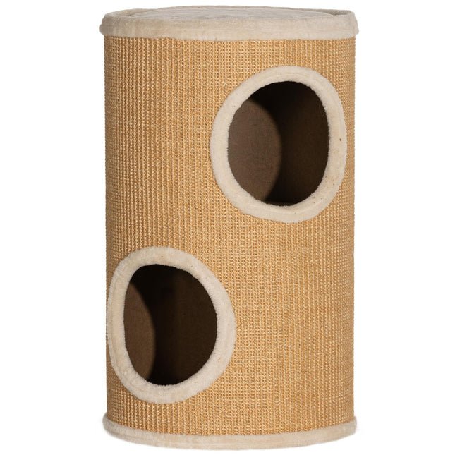 PAWROOM - Klöstunna med sisal och mjuk plysch, brun/beige, 60 cm