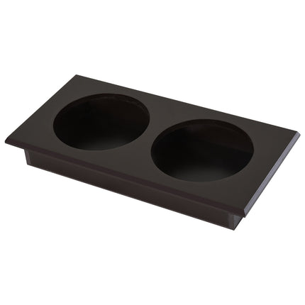 PAWROOM - Matstation med 2 stålskålar och förvaring, 60×30×41 cm