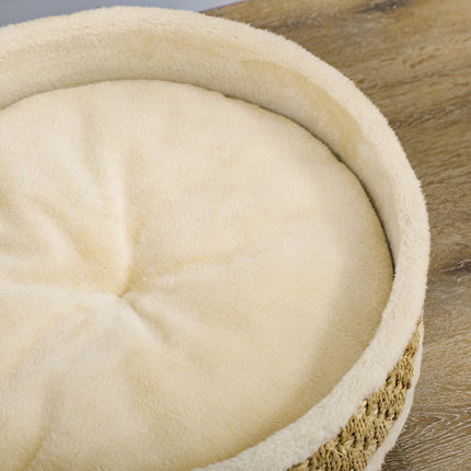 PAWROOM - Upphöjd hundsäng för hundens egen liggplats, beige, Ø48×24,5 cm