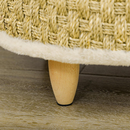 PAWROOM - Upphöjd hundsäng för hundens egen liggplats, beige, Ø48×24,5 cm