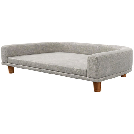 PAWROOM - Upphöjd hundsäng för hundens egen liggplats, grå, 98×67×25 cm