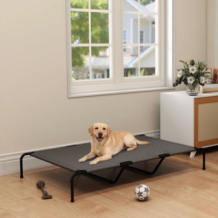PAWROOM - Elevated Outdoor Dog Bed, Large, Breathable Mesh, 23cm High