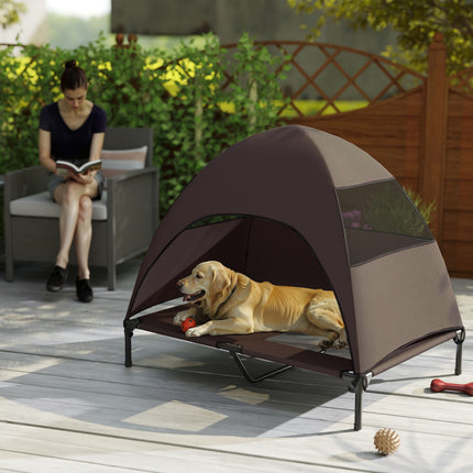 PAWROOM - Elevated outdoor dog chair with roof and cooling net