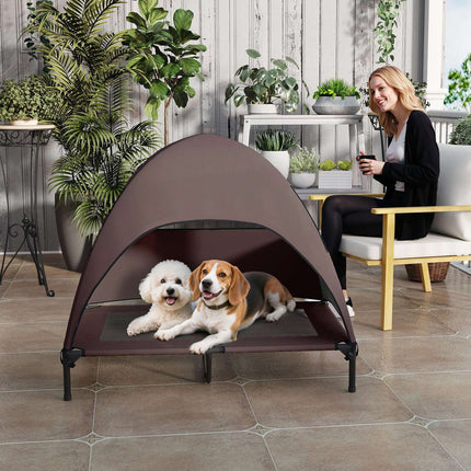 PAWROOM - Elevated outdoor dog chair with roof and cooling net
