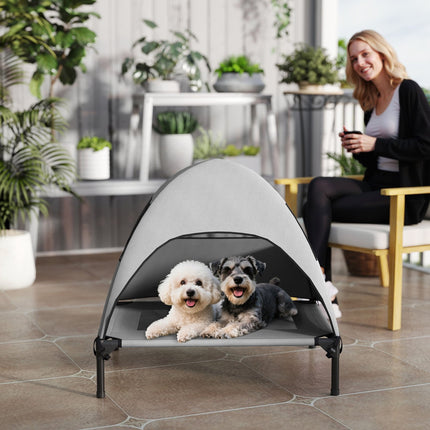 PAWROOM - Outdoor dog seat with roof, washable net and cooling design