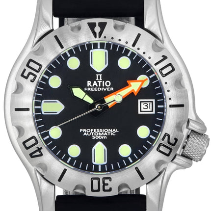 Ratio FreeDiver Professional Sapphire Black Dial Automatisk RTF009 500M herrklocka