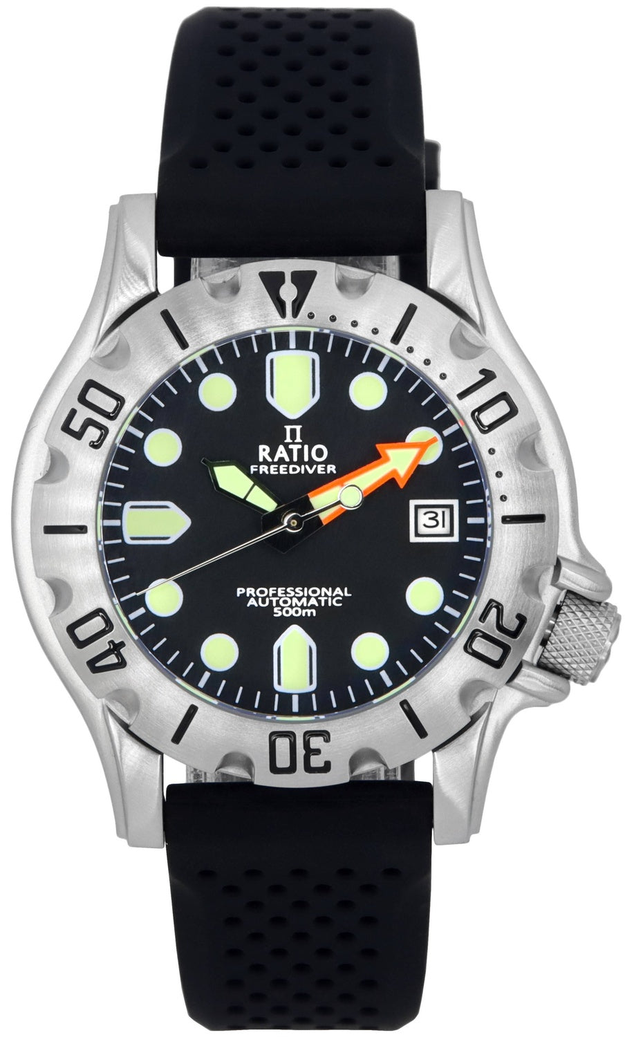 Ratio FreeDiver Professional Sapphire Black Dial Automatisk RTF009 500M herrklocka
