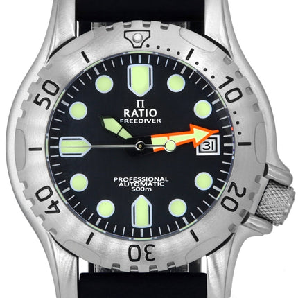 Ratio FreeDiver Professional Sapphire Black Dial Automatisk RTF015 500M herrklocka