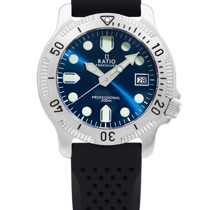 Ratio FreeDiver Professional Sapphire Blue Sunray Dial Quartz RTF023 200M herrklocka
