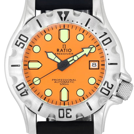 Ratio FreeDiver Professional Sapphire Orange Dial Automatisk RTF011 500M herrklocka
