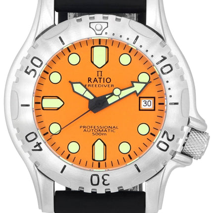 Ratio FreeDiver Professional Sapphire Orange Dial Automatisk RTF017 500M herrklocka
