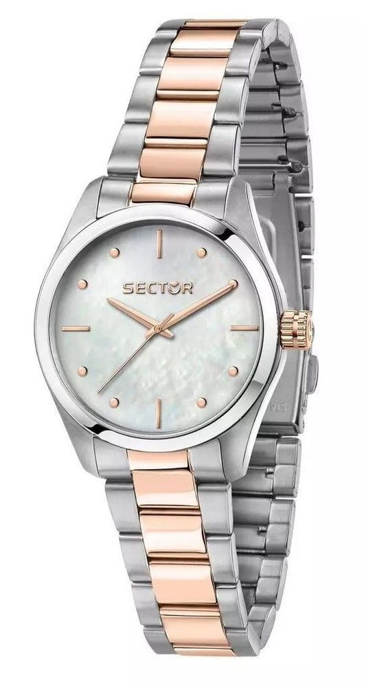 Sector 270 Just Time Two Tone Rostfritt Stål Silver Urtavla Quartz R3253578508 Damklocka