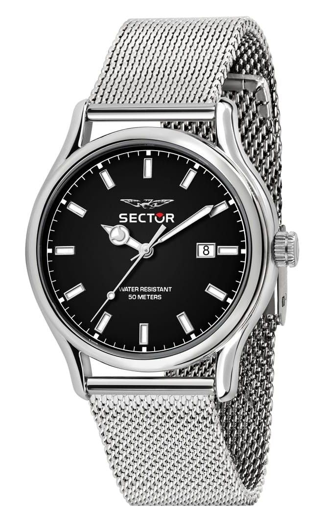 Sector 660 Multifunktion rostfritt stål svart urtavla Quartz R3253517023 herrklocka