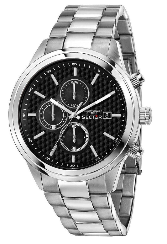 Sector 670 Chronograph Rostfritt stål Svart Urtavla Quartz R3273740002 Herrklocka