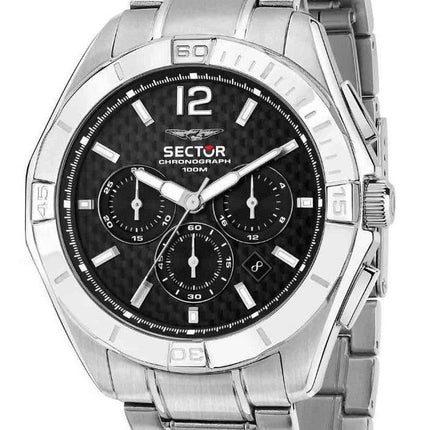 Sector 790 Chronograph Rostfritt stål Svart Urtavla Quartz R3273636003 100M herrklocka