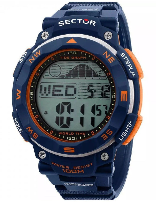 Sector EX-35 Digital Black Dial Quartz R3251534001 100M herrklocka