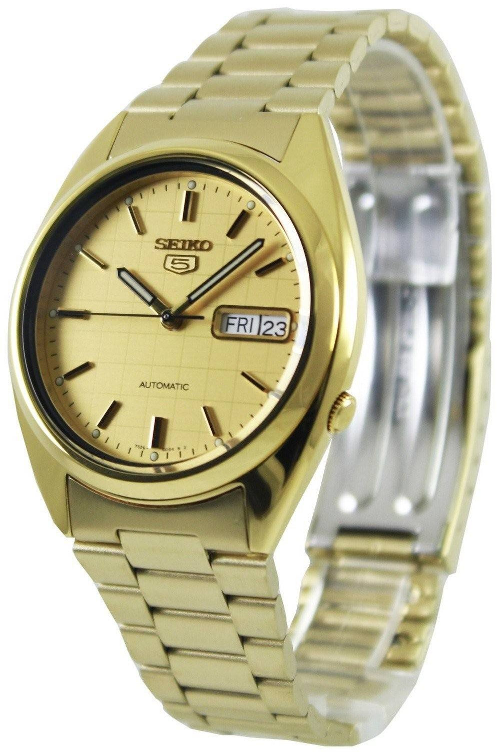 Seiko 5 Automatisk guldurtavla SNXL72K1 SNXL72K herrklocka