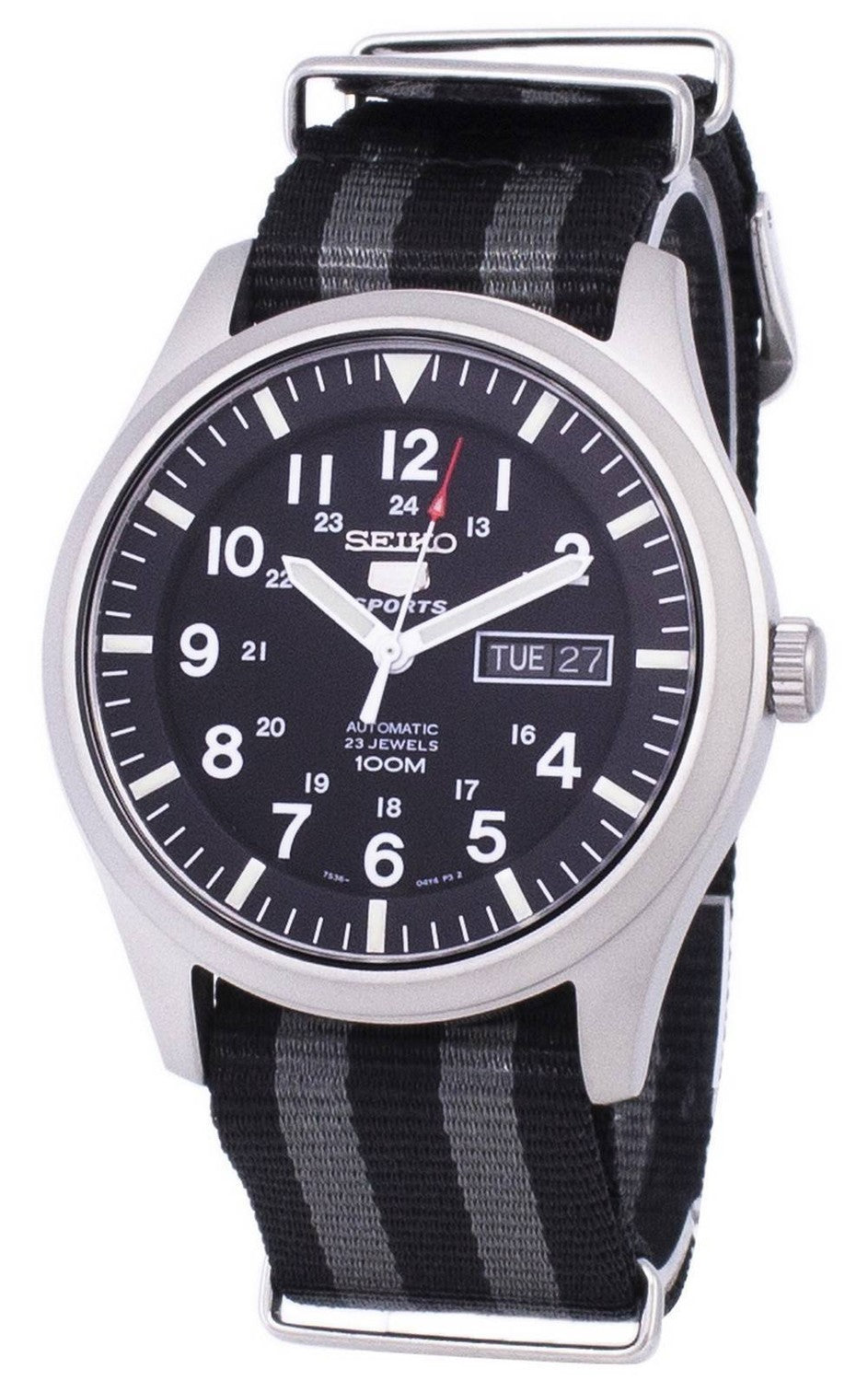 Seiko 5 Sports Automatisk Nato-rem SNZG15K1-var-NATO1 herrklocka