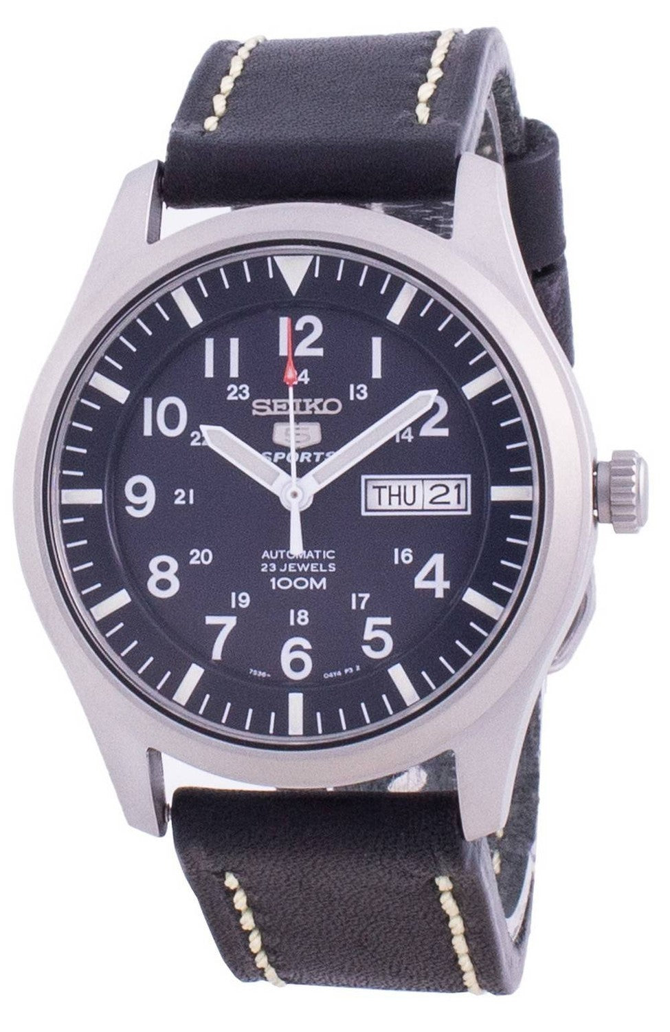 Seiko 5 Sports Blue Dial Automatisk SNZG11K1-var-LS16 100M herrklocka