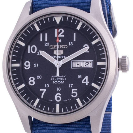 Seiko 5 Sports Blue Dial Automatisk SNZG11K1-var-NATO8 100M herrklocka