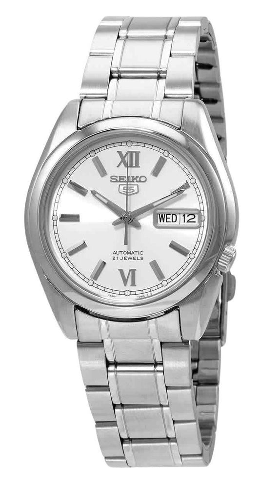 Seiko 5 automatisk silverurtavla SNKL51 SNKL51K1 SNKL51K herrklocka