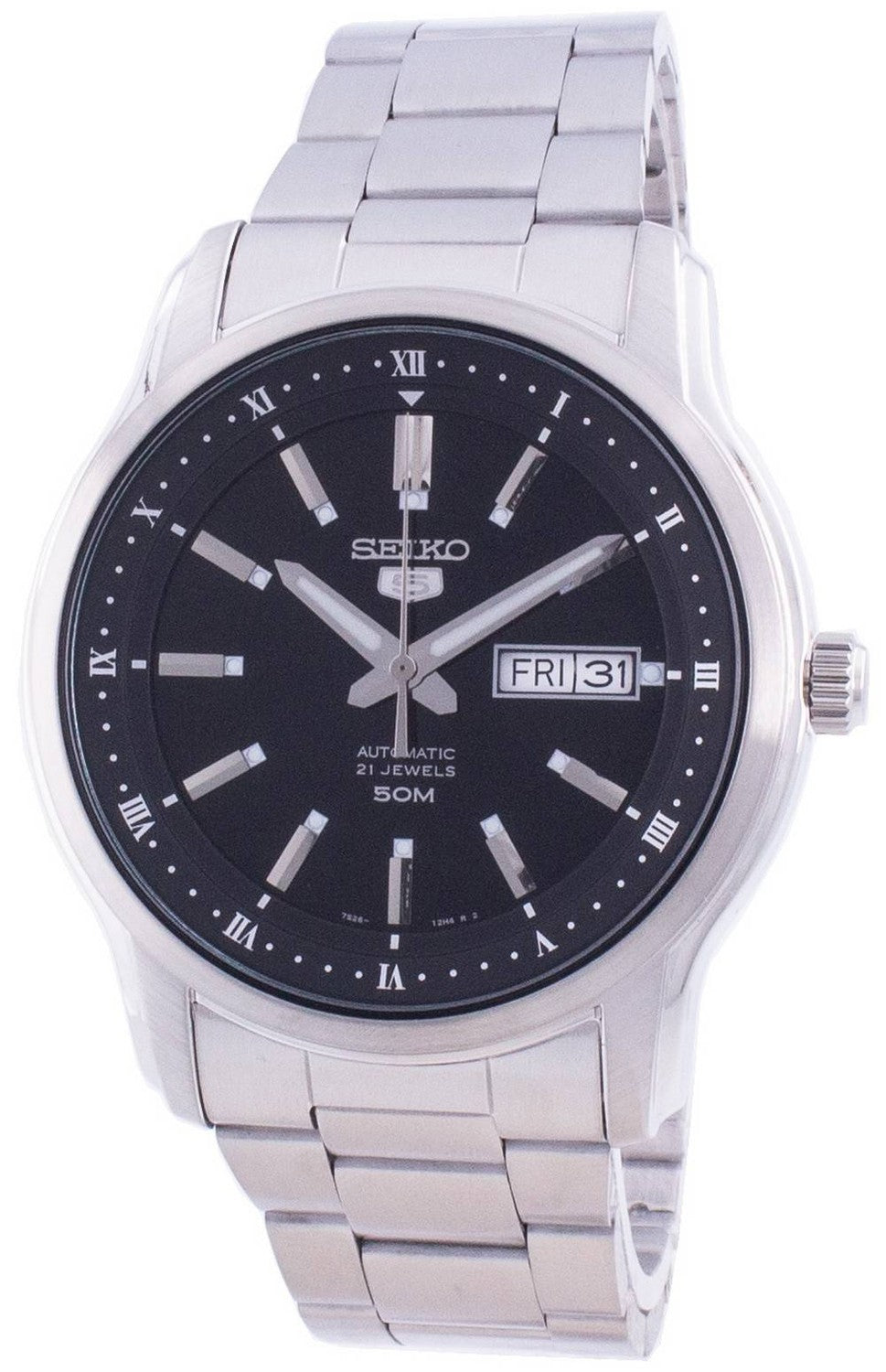 Seiko 5 automatisk svart urtavla SNKP11 SNKP11K1 SNKP11K herrklocka