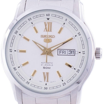 Seiko 5 automatisk vit urtavla SNKP15 SNKP15K1 SNKP15K herrklocka