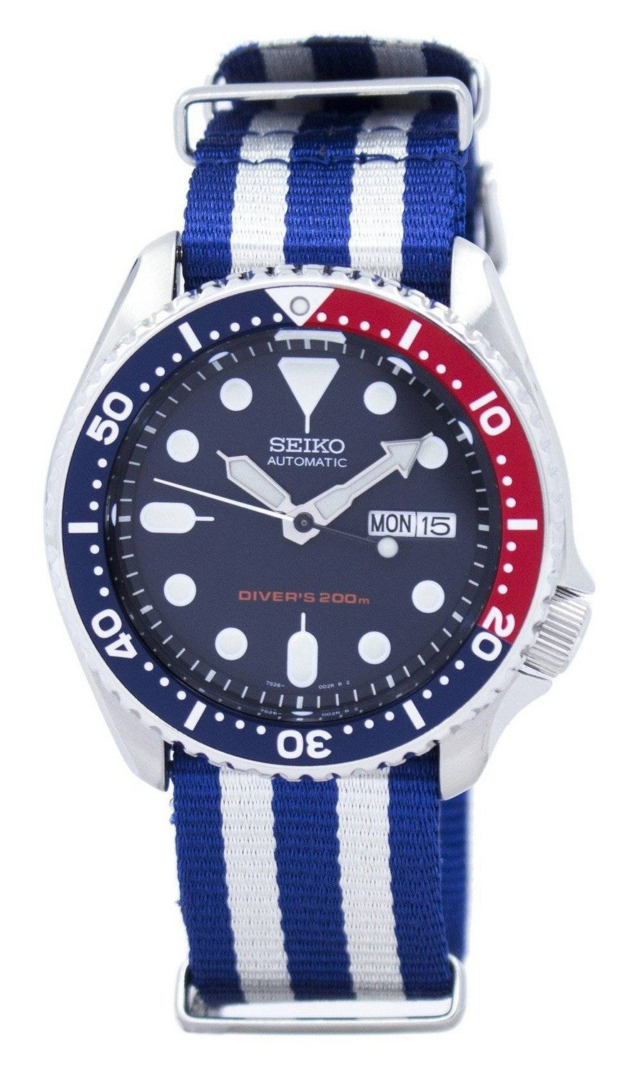 Seiko Automatic Diver's 200M NATO Strap SKX009K1-var-NATO2 herrklocka