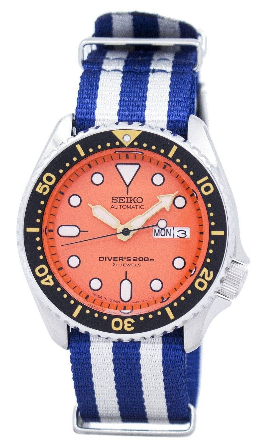 Seiko Automatic Diver's 200M NATO Strap SKX011J1-var-NATO2 herrklocka