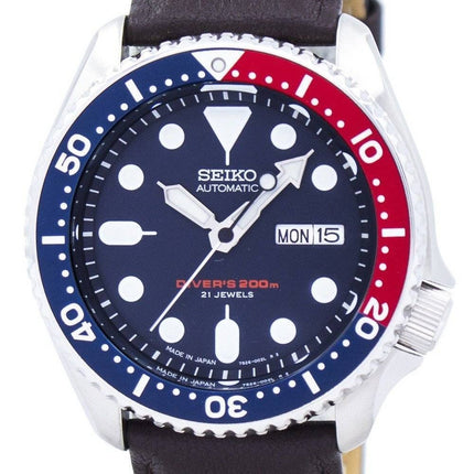 Seiko Automatic Diver's Dark Brown läder SKX009J1-var-LS11 200M herrklocka