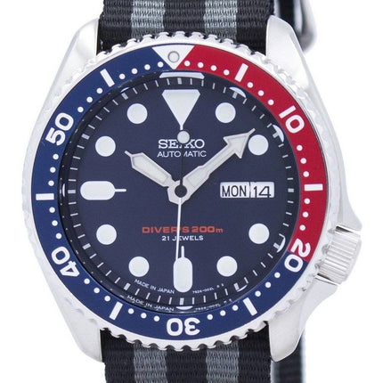 Seiko Automatic Diver's NATO Strap 200M SKX009J1-var-NATO1 herrklocka