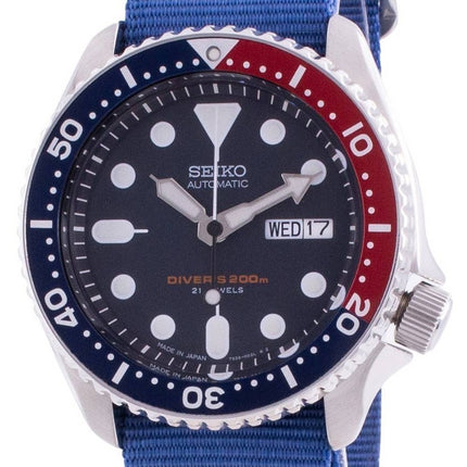 Seiko Automatic Diver's SKX009J1-var-NATO8 200M Japan-tillverkad herrklocka
