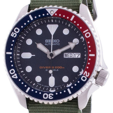 Seiko Automatic Diver's SKX009J1-var-NATO9 200M Japan-tillverkad herrklocka