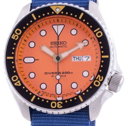 Seiko Automatic Diver's SKX011J1-var-NATO8 200M Japan-tillverkad herrklocka