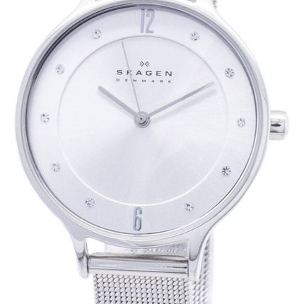 Skagen Anita Silver Urtavla Swarovski Crystal Mesh Armband SKW2149 Damklocka